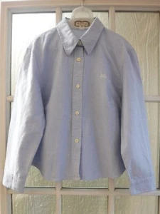 Thomas Burberry Light Blue Button Up Collared Shirt ~Kids S/40~ - Picture 1 of 10