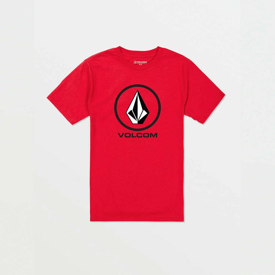 VOLCOM T-SHIRT CRISP STONE SST RED  - Image 1 of 1