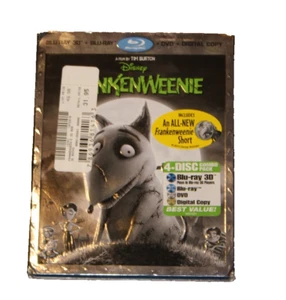 Disney Frankenweenie (Blue-Ray 3D + Blu-ray + DVD + Digital) NEW, Sealed - Picture 1 of 1