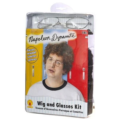 Napoleon Dynamite Adult Halloween Cosplay Costume Wig/Glasses Set - Image 1 of 4