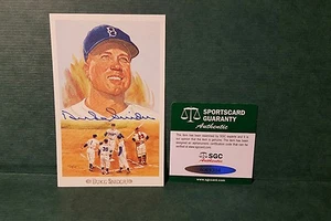 Autografo Duke Snider Perez Steele firmato SGC Celebration Brooklyn Dodgers HOF - Foto 1 di 5