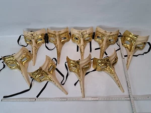 9 x Venezianische Masken Halbmaske Fasching Venedig Karneval Schnabelmasken - Bild 1 von 7