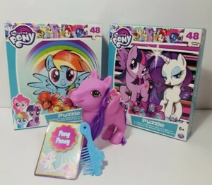 My Little Pony 48pc Puzzles & Toy, 3pc Easter/Gift Set*SMOKE-FREE gift bag incl! - Picture 1 of 6