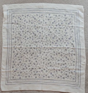 Vintage Laura Ashley Floral Neckerchief - 56cm X 56cm - Picture 1 of 2