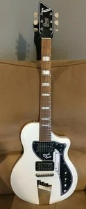 2018 Supro 1224DB Limited Edition David Bowie Dual Tone #137 - White. w/gig bag! - Picture 1 of 12