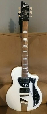 2018 Supro 1224DB Limited Edition David Bowie Dual Tone #137 - White. w/gig bag! - Image 1 of 4