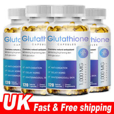 GLUTATHIONE Collagen Antioxidant Anti-aging Skin Whitening Vitamin C Capsules UK