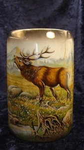BAVARIA SCHEDEL DEER STEIN ~ VERY HEAVY PORCELAIN ~ 7.5” ~ Excellent Condition ~ - Picture 1 of 8