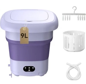 Small Portable Washing Machine, Mini Washer 9L High Capacity with 3 Modes - Picture 1 of 7