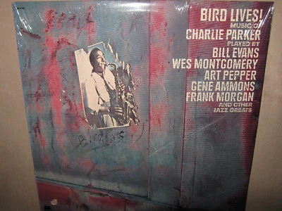 Charlie Parker BIRD LIVES Music BILL EVANS Hank Sam Jones Gene Ammons SEALED LP - Image 1 of 4