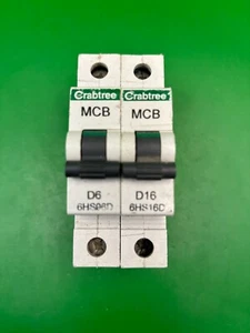 Crabtree MCB D6 6HS06D D16 6HS16D - Picture 1 of 6