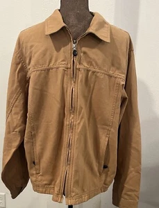 Vintage LL Bean Canvas Work Chore Field Jacket Size Mens Medium - Picture 1 of 17