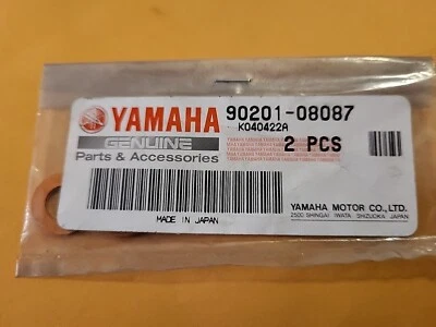 NUEVO DE LOTE ORIGINAL YAMAHA PW50 KODIAK BIG BEAR PLACA LAVADORA CANTIDAD 2 90201-08087 NUEVO OEM Foto 1 de 2