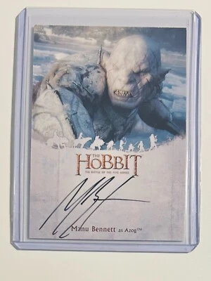 The Hobbit: The Battle of the Five Armies Manu Bennett as Azog AUTOGRAPH CARD MB - Image 1 of 2