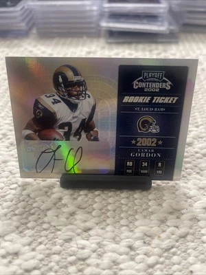 2002 Playoff Contenders - Rookie Ticket Lamar Gordon #150 /600 (AU, RC) - Image 1 of 2