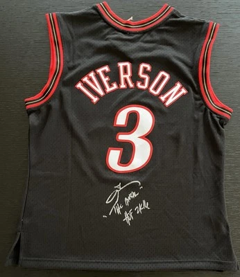 Allen Iverson Signed 76ers Mitchell & Ness Swingman Jersey BAS The Answer HOF - Image 1 of 4