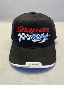 Vintage Snap-On Tools Racing Hat Cap Black Red Adjustable Classic Embroidered - Picture 1 of 3