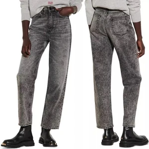 Sandro Acid Wash Jeans 34 Distressed Tonal Stitching US 2 Neu mit Etikett Neu - Bild 1 von 14