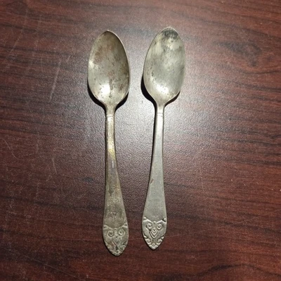 Juego de 2 cucharas Waldorf Astoria chapadas en plata vintage Foto 1 de 2