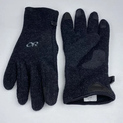 Guantes con sensor de ráfaga de investigación al aire libre para hombre gris mediano (8) negro escalada al aire libre Foto 1 de 4
