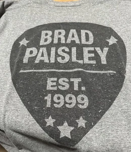 Klassisches Brad Paisley 2-seitiges 1999 gegründetes Gitarren-Plektrum-T-Shirt! GR XXL! - Bild 1 von 3