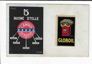 Italian Advertising Postcard w/ Stamp Lampo Benzina 5 Buone Stelle Gas & Oil - Picture 1 of 2