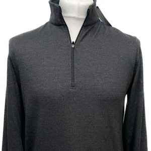 Dunning 1/4 Zip Golf Pullover - Size Small 40-42" Chest - Black Heather. - Picture 1 of 4