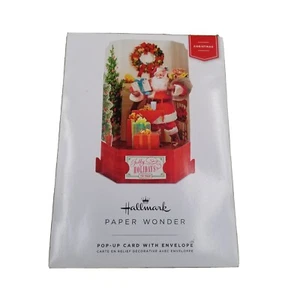 Hallmark Paper Wonder nuova cartolina di Natale con busta Babbo Natale da albero - Foto 1 di 3