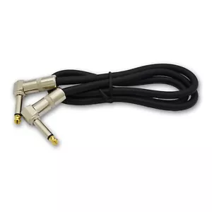 3 ft 1/4 to 1/4 right angle pro audio sound speaker wire cable cord 12 gauge - Picture 1 of 12