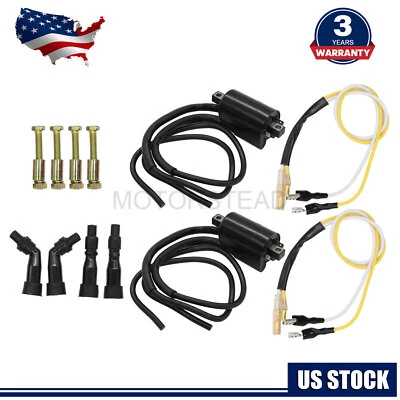 Bobinas de encendido y tapas de bujías para Suzuki GS550 GS650 GS750 850 1000 2 piezas Foto 1 de 4