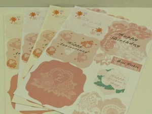 4 x A4 Sheets 300gsm Die Cut Floral Card Toppers & Tags Sentiments JLH261 - Picture 1 of 1