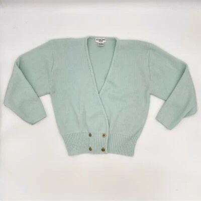 Cárdigan suéter vintage para mujer pieza de capas de cuello en V profundo pequeño femenino Foto 1 de 4