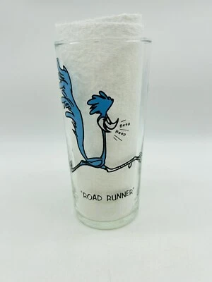 Taza de vaso vintage 1973 'ROAD RUNNER' Looney Toons PEPSI letras blancas Foto 1 de 4