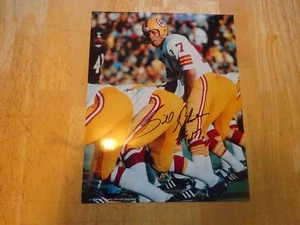Foto autografiada de los Washington Redskins de 8 x 10 de Bill Kilmer - Imagen 1 de 3
