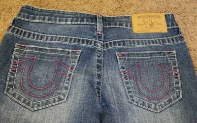 Pantalones de mezclilla True Religion de punto rosa para niñas, talla 10 nuevos sin etiquetas Foto 1 de 4