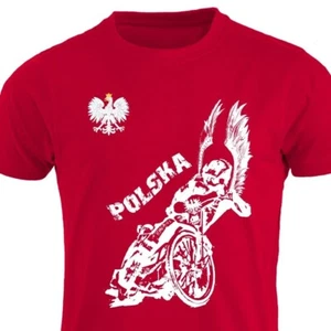 Camiseta Zuzel Polish Speedway żużel Polska koszulka Polonia Godlo Polski Orzel PL - Imagen 1 de 8