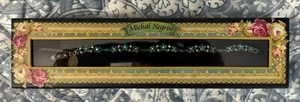 Michal Negrin Bracelet With yellow & turquoise Crystals flowers made in Israel - Picture 1 of 8