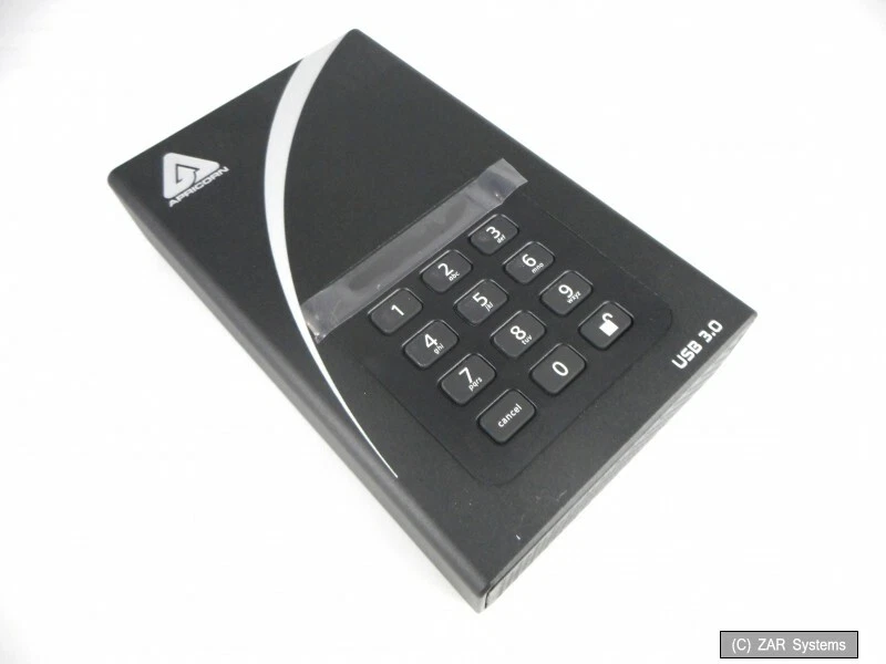 Apricorn ADT-3PL256-4000 4TB HDD Aegis Padlock Secure USB 3.0 256-Bit AES, NEU - Image 1 of 1