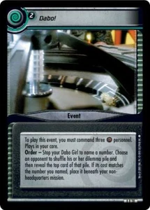 Star Trek CCG 2E TBG To Boldly Go Dabo! 8R28 - Picture 1 of 1