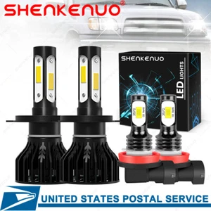 For Toyota Tundra 2014-2019 Combo LED Headlight Hi / Low Beam Fog Light 4X Bulbs - Picture 1 of 12
