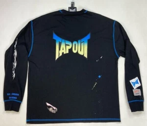 Tapout x Forever 21 Graphic T-shirt Men Relax Fit Medium Black Long Sleeve Y2K - Picture 1 of 8