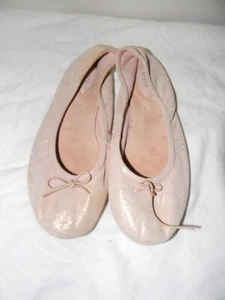 Bloch Vero Couio Girls Pink Gold Ballet Flats Comfort Shoes Sz 33 / US 1.5/2 US - Picture 1 of 4