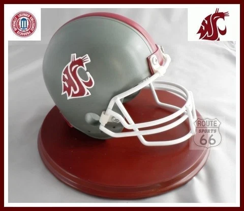 WASHINGTON STATE COUGARS RESIN FOOTBALL HELMET FIGURE ON BASE RIDGEWOOD NEW Cover