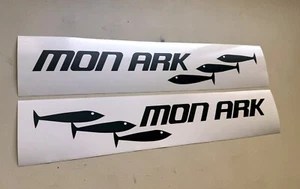 Juego de 2 calcomanías de vinilo para barco Monark - Imagen 1 de 3