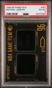 1996 SP Spiel Film Michael Jordan #GF1 PSA 6 Chicago Bulls - Bild 1 von 5