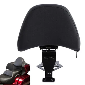 Black Driver Backrest Pad & Hardware Kit Fit For Honda Goldwing GL1800 2018-2024 - Picture 1 of 9