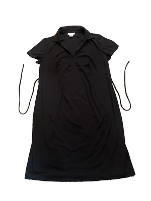Motherhood Maternity Collared Black Dress - Size Small - Image 1 of 4