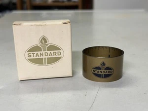 BOXED vintage STANDARD OIL Roll-A-Rule metal YARDSTICK American Heating Oils - Picture 1 of 9
