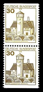 BUND B.u.S., Mi. 914 C/D I**, 30 Pf. senkrechtes Paar oben und unten geschnitten - Picture 1 of 1