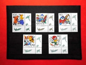 BM. Briefmarken BRD 1998 Trickfilmfiguren (I) Mi. Nr. 1990 - 1994 o FDC Eckrand - Bild 1 von 2